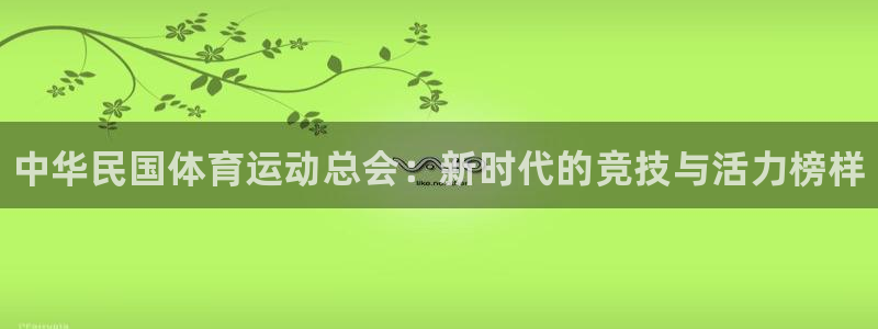 尊龙官方正版app代理：中华民国体育运动总会：新时代