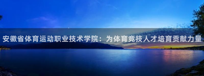 尊龙官方正版app集团官网首页网址：安徽省体育运动职业技术学