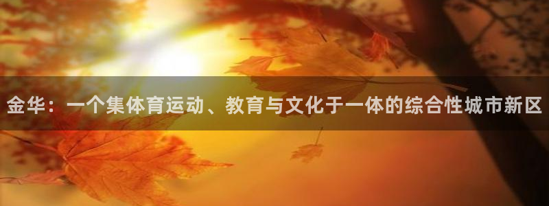 海南尊龙官网下载发展怎么样:金华:一个集体育运动、教育与文化